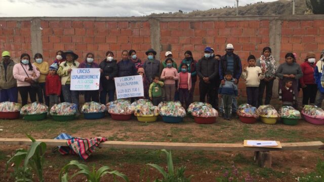 food delivered to people in Cuzco, Peru.